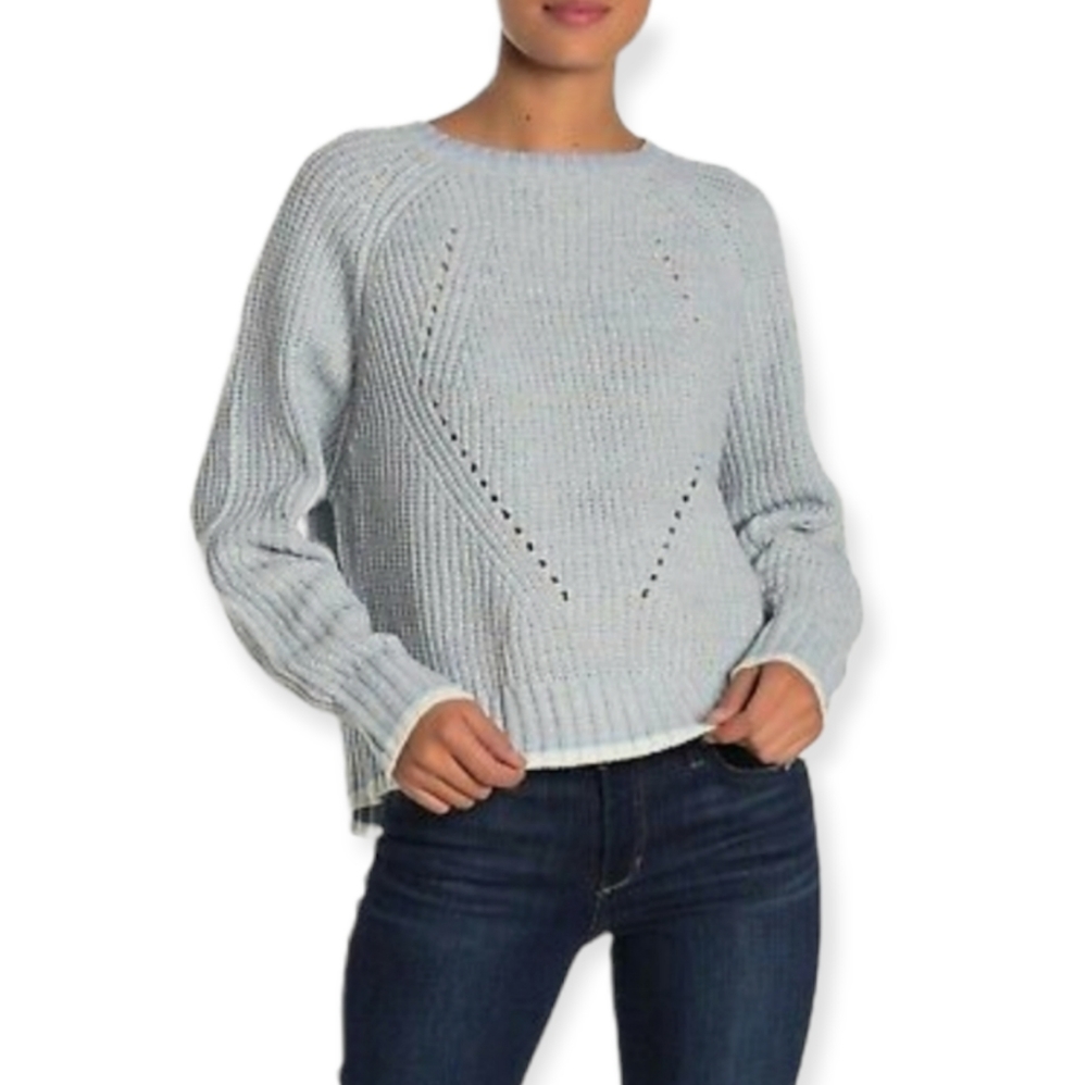 John + Jenn Melange Plush Crew Neckline Chic Sweater xs. J +J